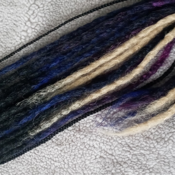 Black blonde blue tie on extensions main image 6